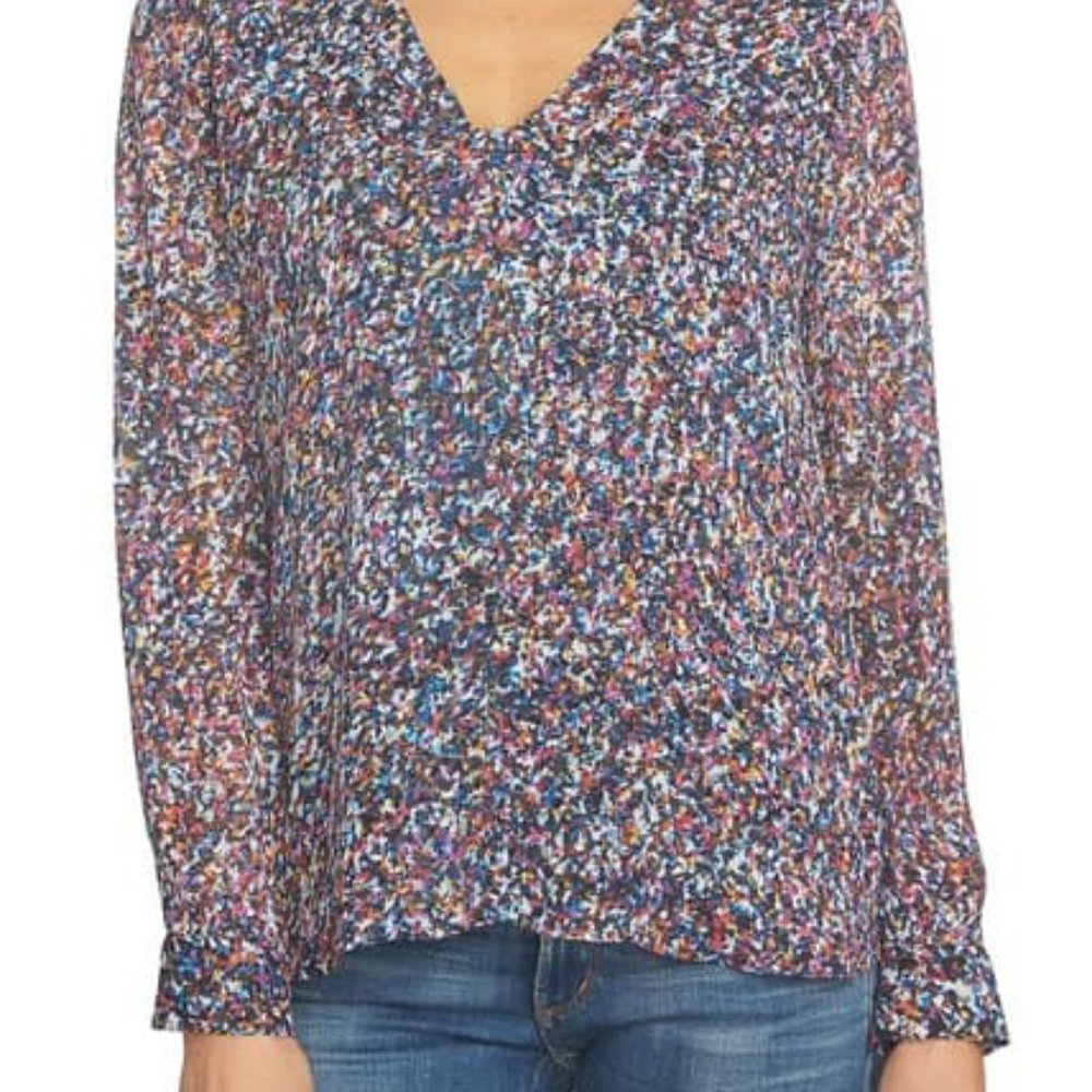 NWOT Beautiful 1. STATE Choker Neck Chiffon Blouse